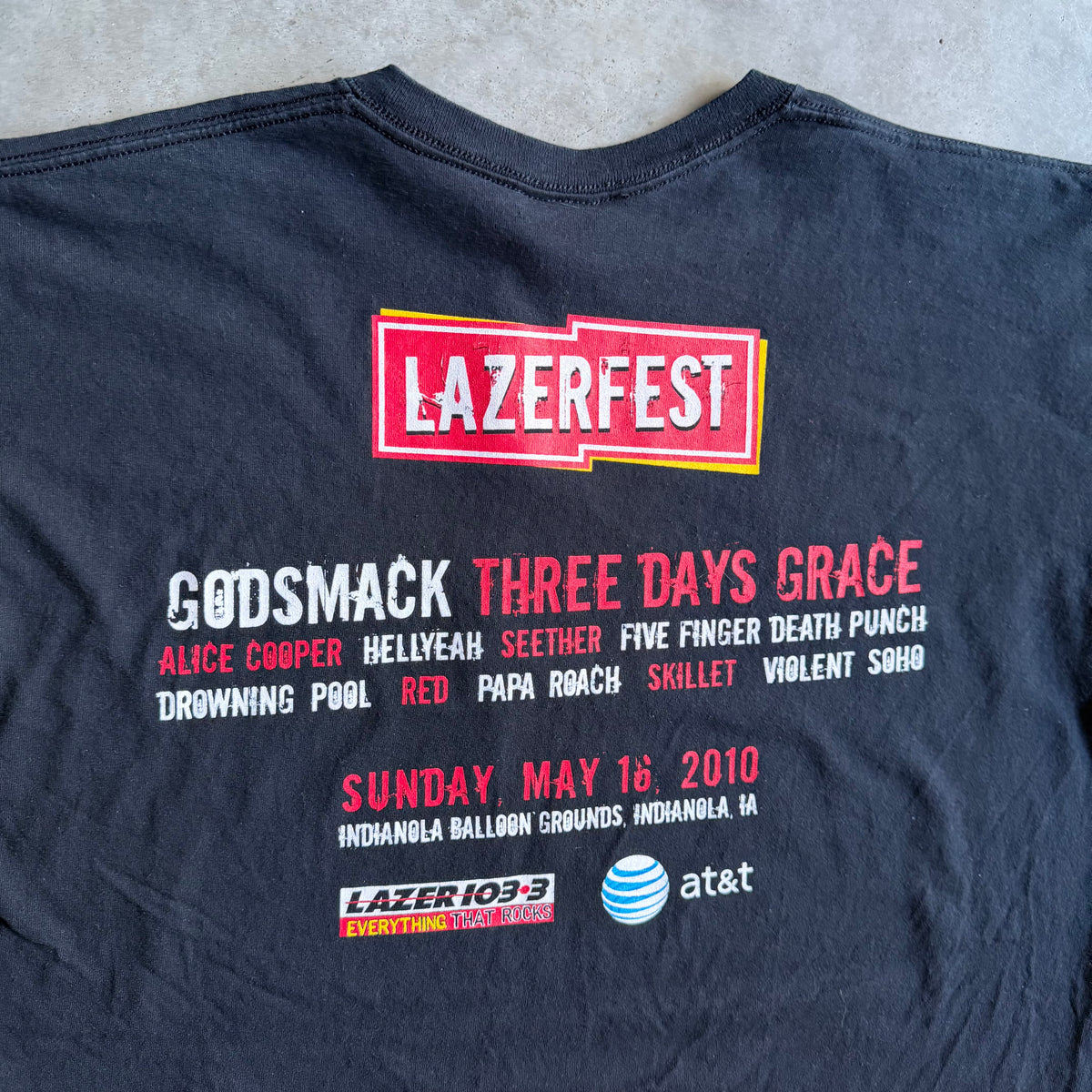 Y2K Lazerfest Fist Through Glass Promo Tee