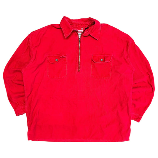 Vintage Marlboro Corduroy Quarter Zip Shirt