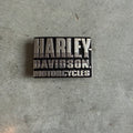 Harley Davidson Gunmetal Font Spellout Belt Buckle