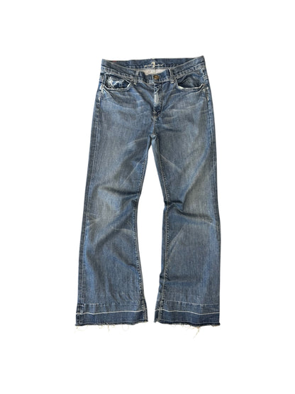 Women’s Y2K 7 For Mankind Distressed Flare Jeans