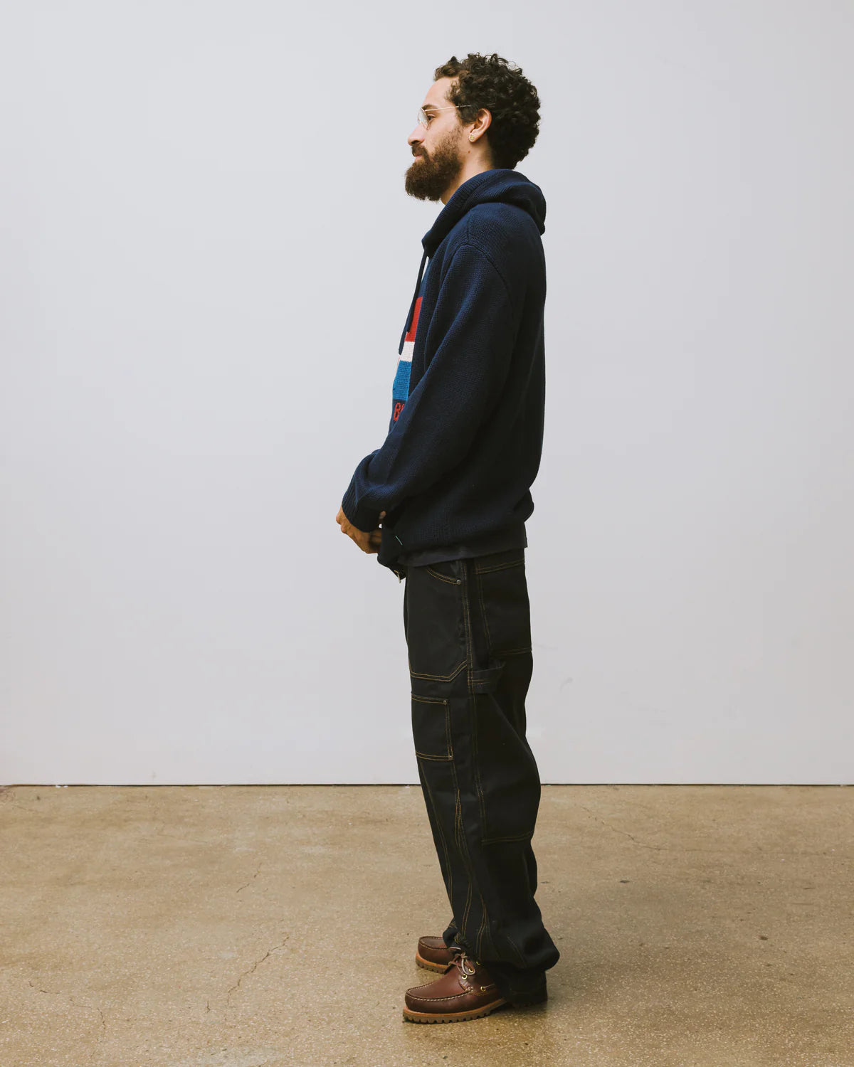 Brigade - La Madre Zip Knit Hoodie (Navy)