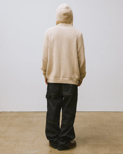 Brigade - El Padre Zip Knit Hoodie (Cream)