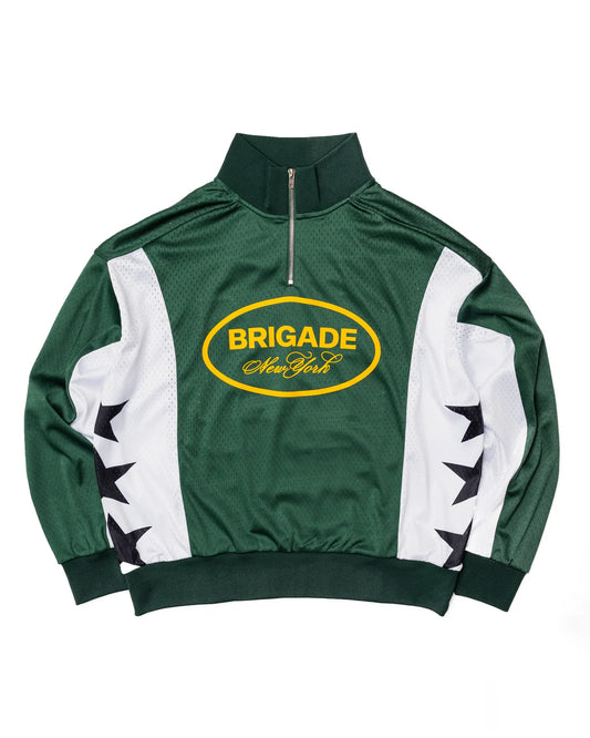 Brigade - Quarter Zip Motocross Jersey (Green)