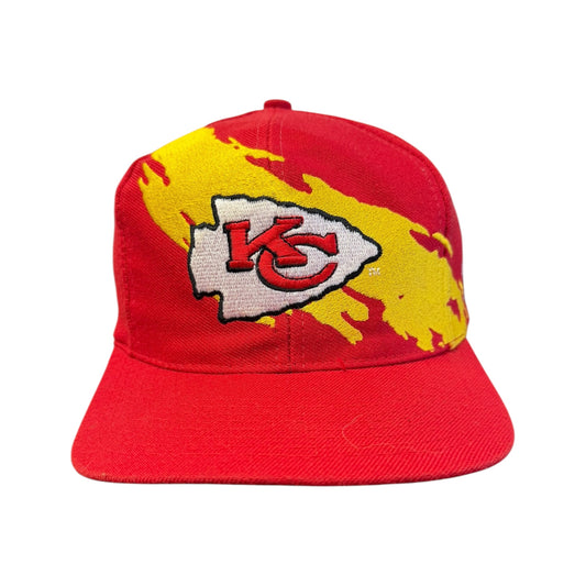 Vintage Logo Athletic Kansas City Chiefs Single Splash Snapback