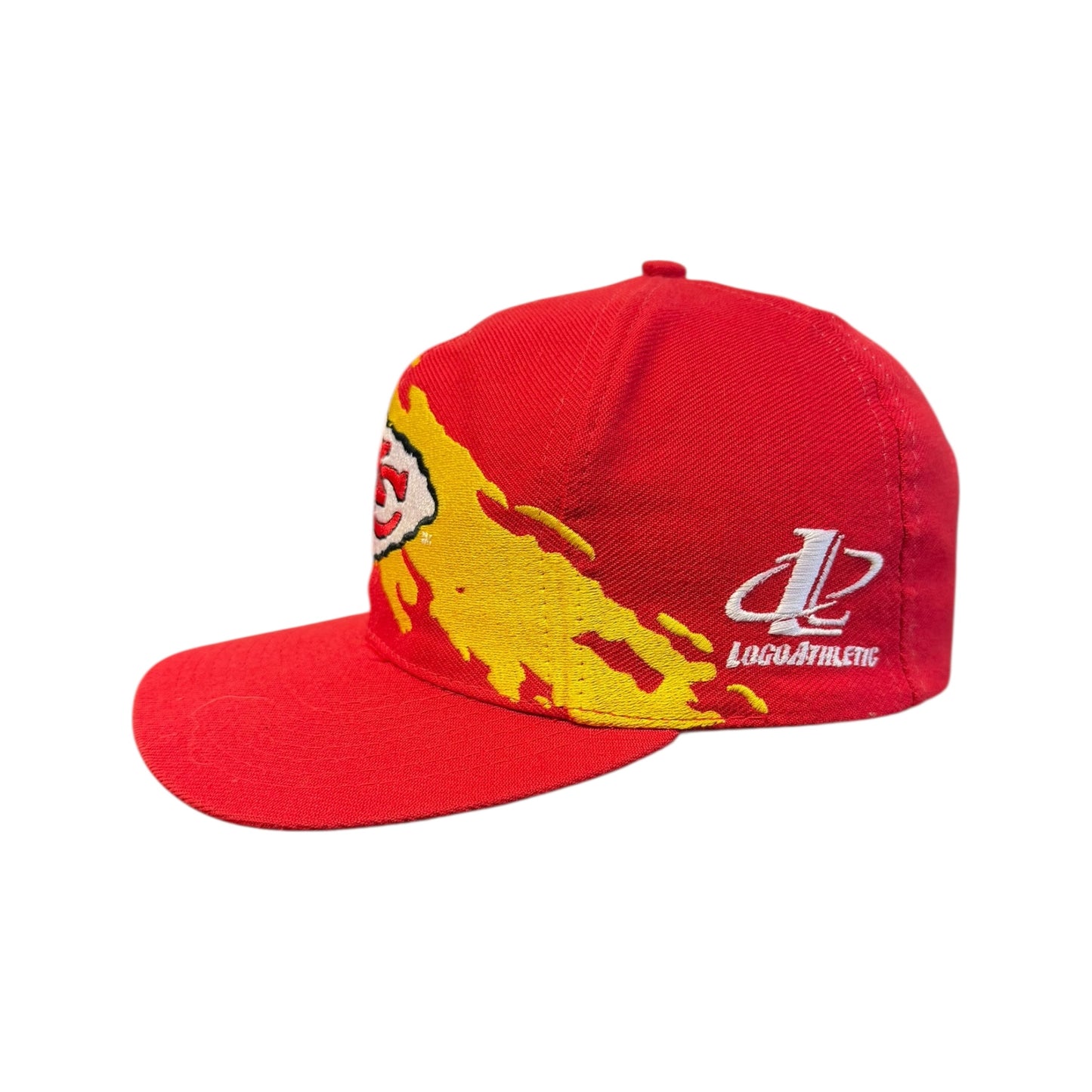 Vintage Logo Athletic Kansas City Chiefs Single Splash Snapback