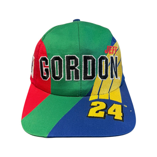Vintage NASCAR Jeff Gordon Rainbow Panel Snapback