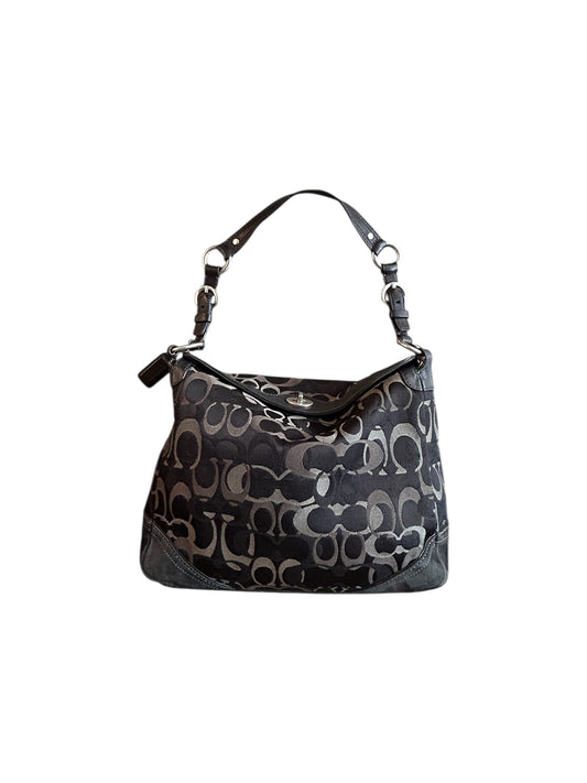 2006 Coach Chelsea Black Tricolor Turnlock