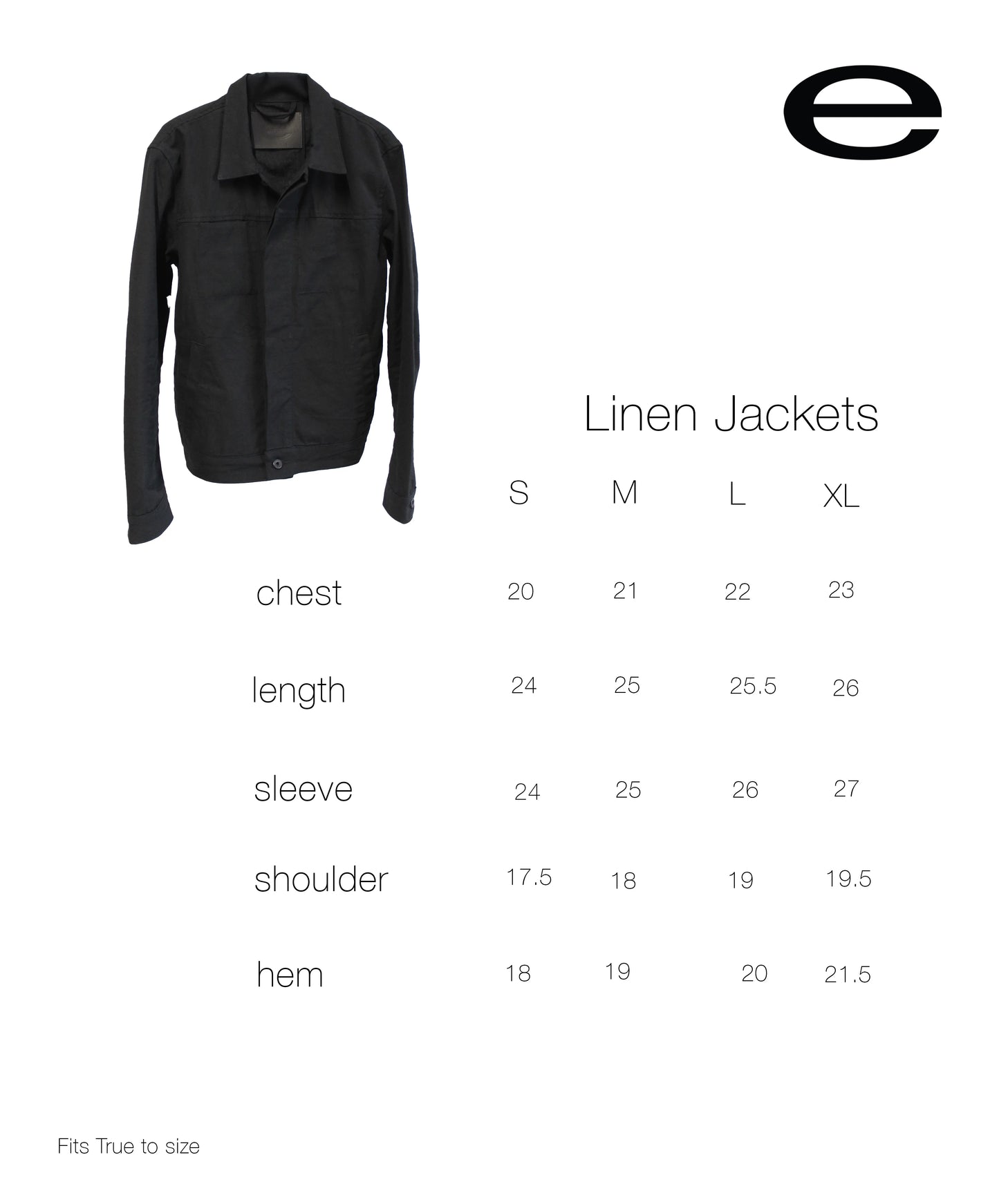eforenything - Type e Linen Jacket (Black)