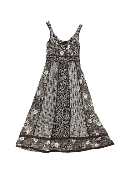 Women’s Jane Ashley Brown and White Floral Maxi Dress