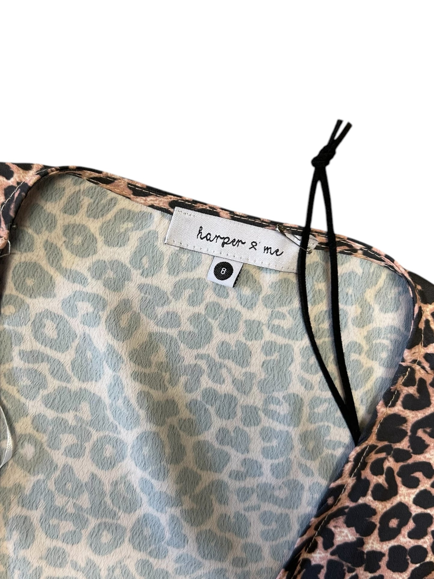 Women’s Harper & Me Leopard Tie Front Top