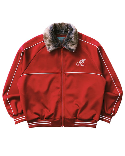 Brigade - Fur Collar Track Jacket (Red)