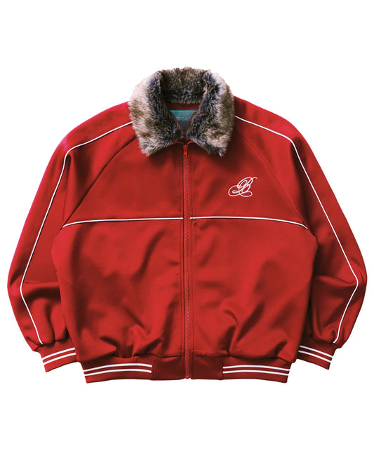 Brigade - Fur Collar Track Jacket (Red)