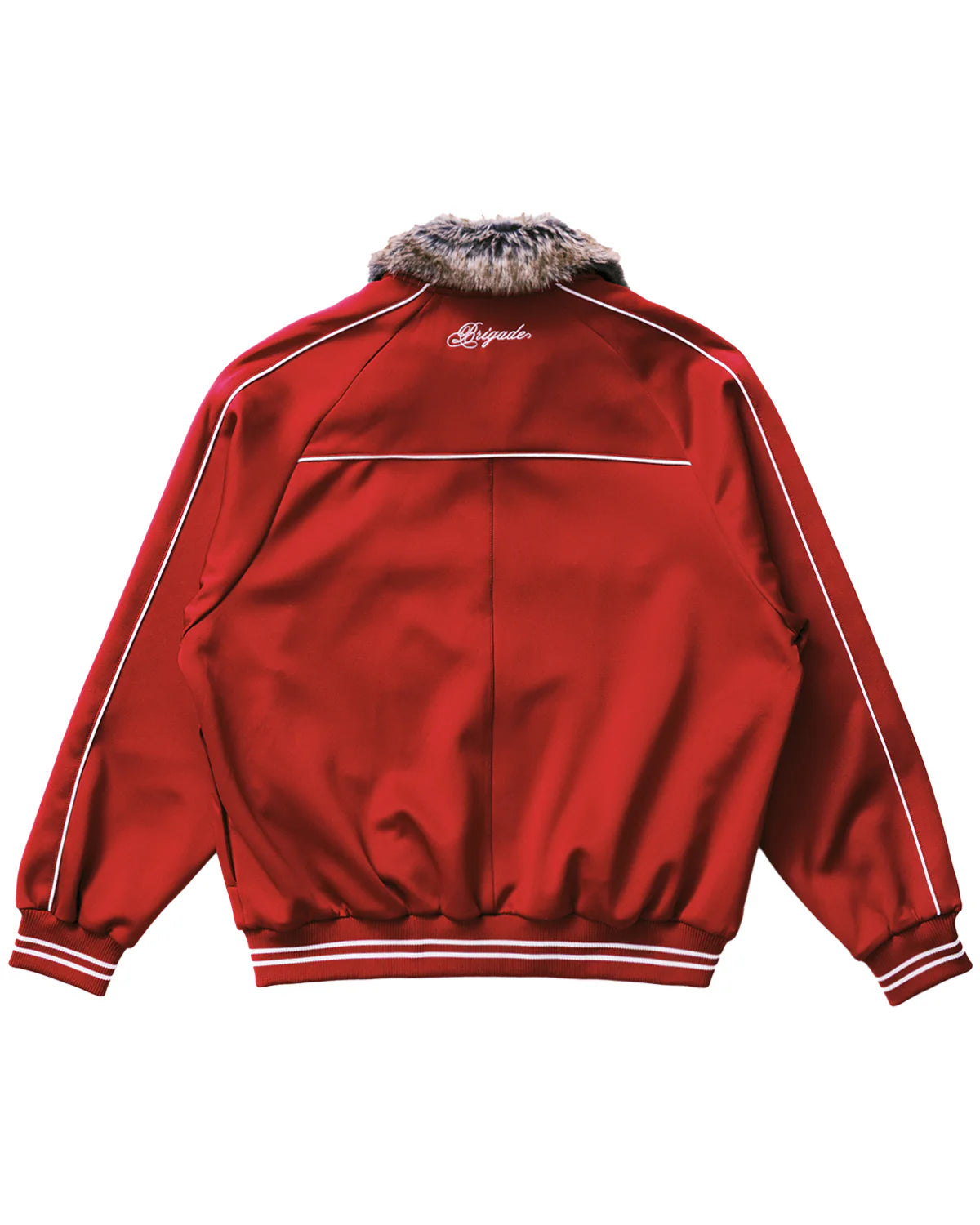Brigade - Fur Collar Track Jacket (Red)