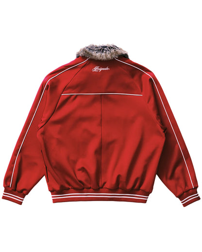 Brigade - Fur Collar Track Jacket (Red)