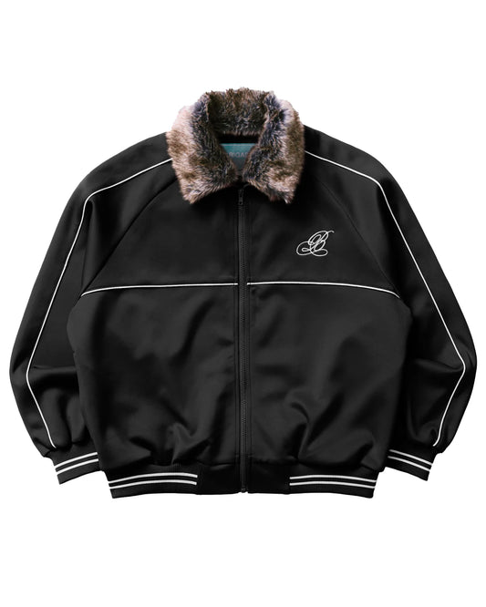 Brigade - Fur Collar Track Jacket (Black)