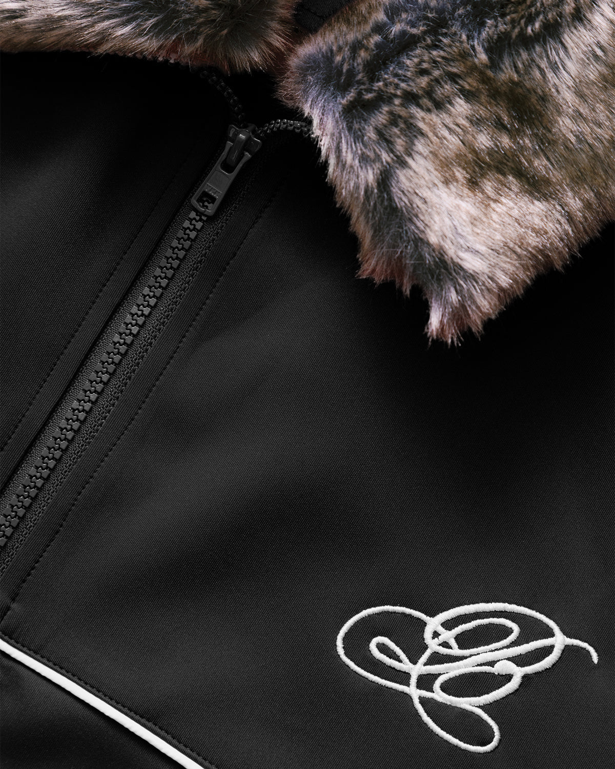 Brigade - Fur Collar Track Jacket (Black)