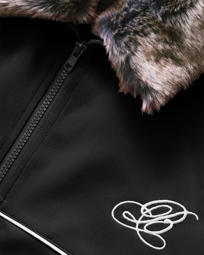 Brigade - Fur Collar Track Jacket (Black)