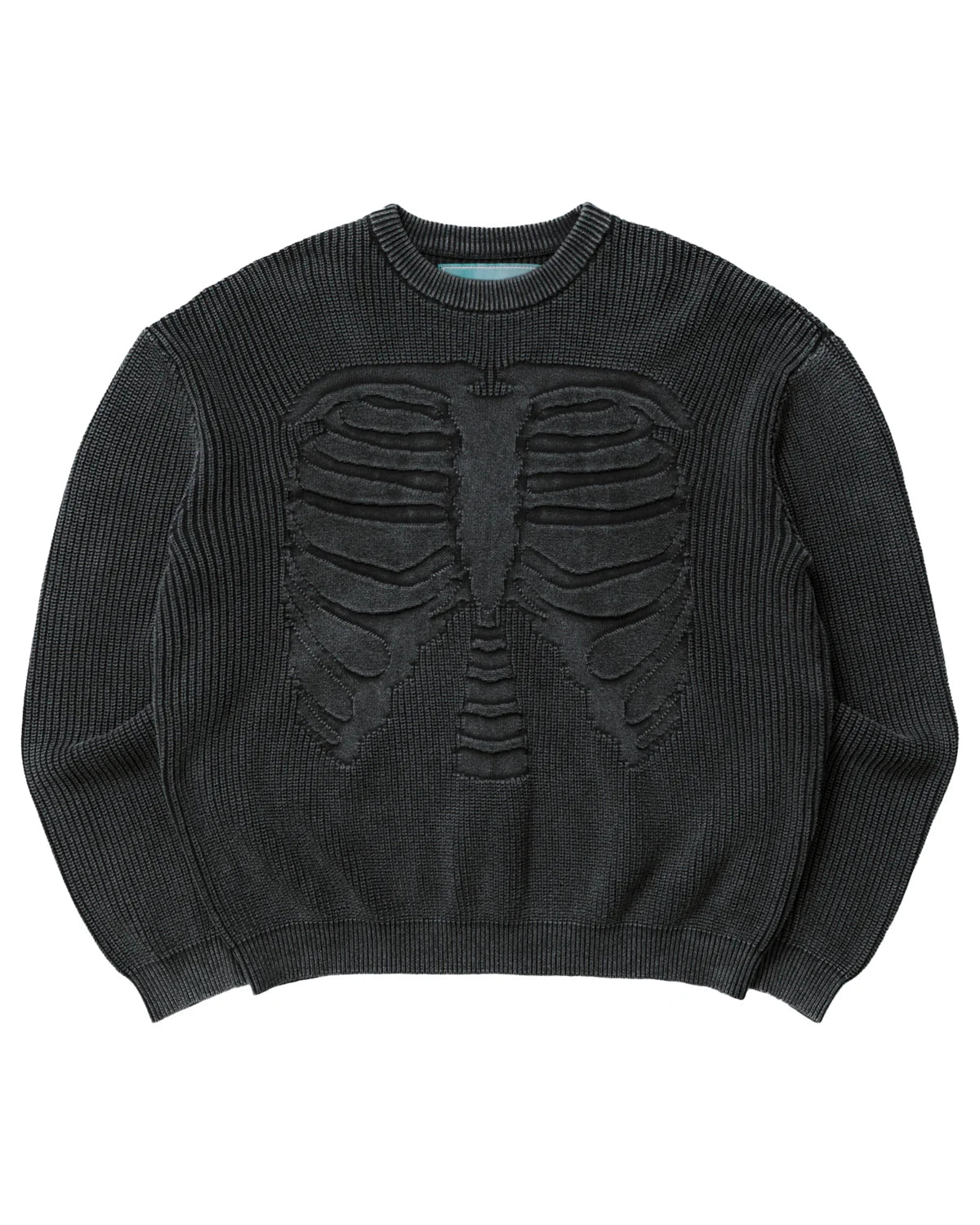 Brigade - Acid Wash Bones 3D Sweater