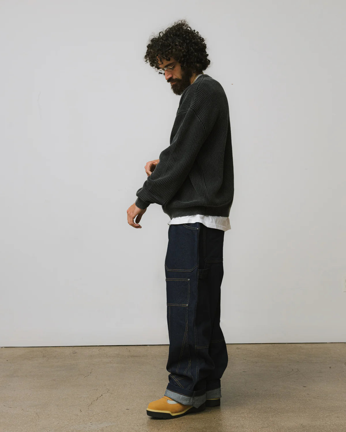 Brigade - Acid Wash Bones 3D Sweater