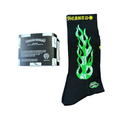 Chrome Hearts Matty Boy Flame Socks - Black