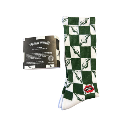 Chrome Hearts Matty Boy 99 Eyes Socks - Green