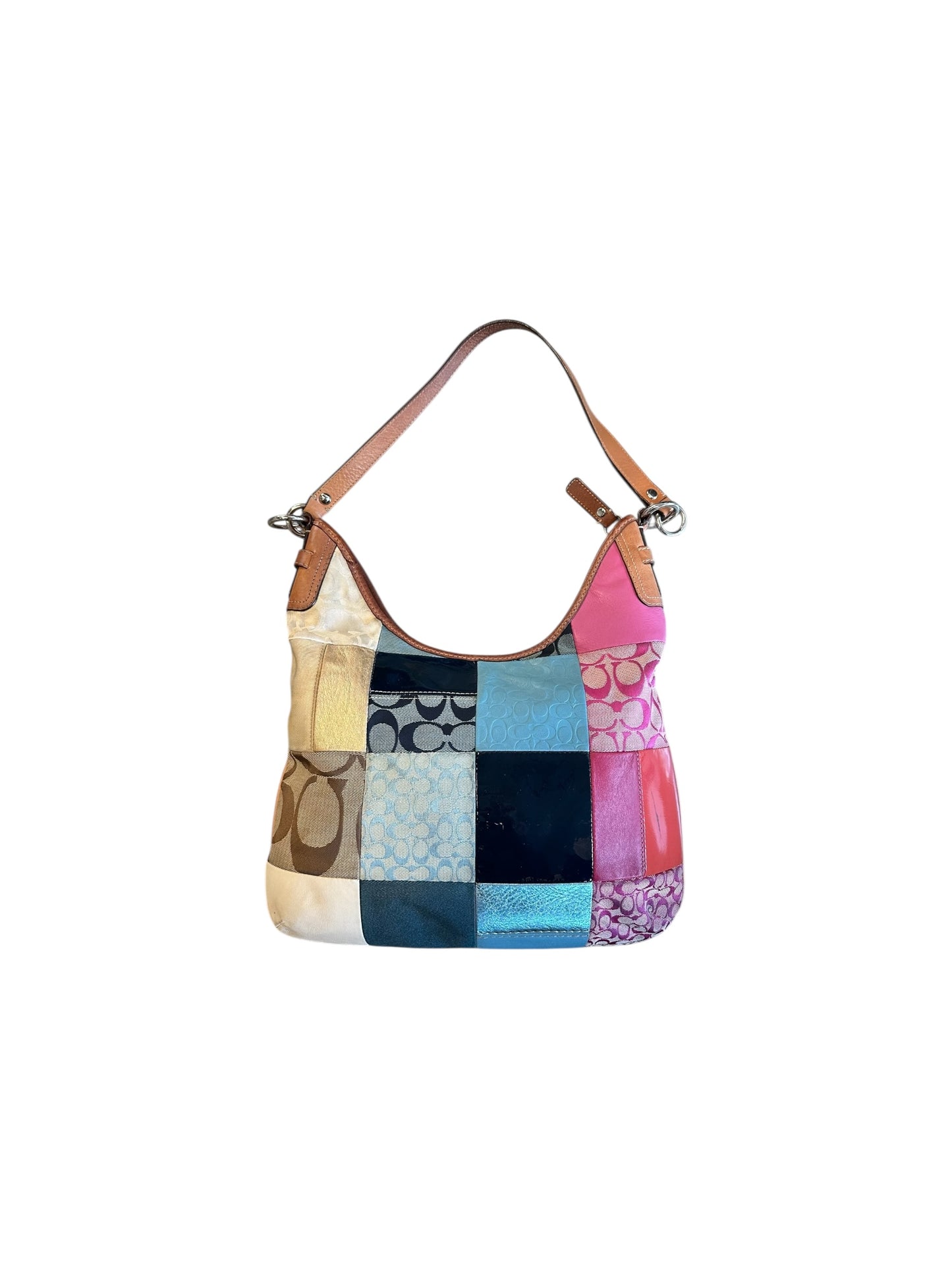 2009 Coach F14650 Patchwork Signature Hobo Shoulder Bag