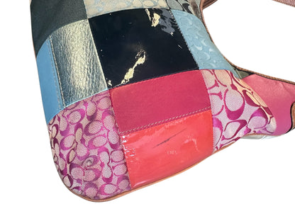 2009 Coach F14650 Patchwork Signature Hobo Shoulder Bag