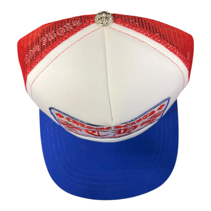 Chrome Hearts Hollywood USA Red/White/Blue Trucker Hat