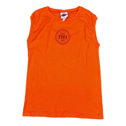 Women's Harley Davidson Orange Logo Tank Top