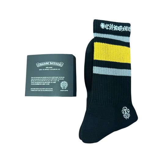 Chrome Hearts Black Sport Socks Yellow/Grey