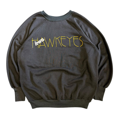 Vintage Iowa Hawkeyes Funky Spell Out Sweatshirt