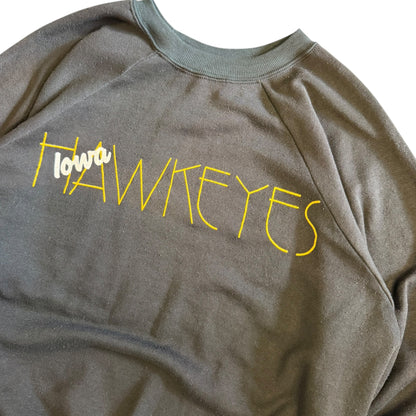 Vintage Iowa Hawkeyes Funky Spell Out Sweatshirt