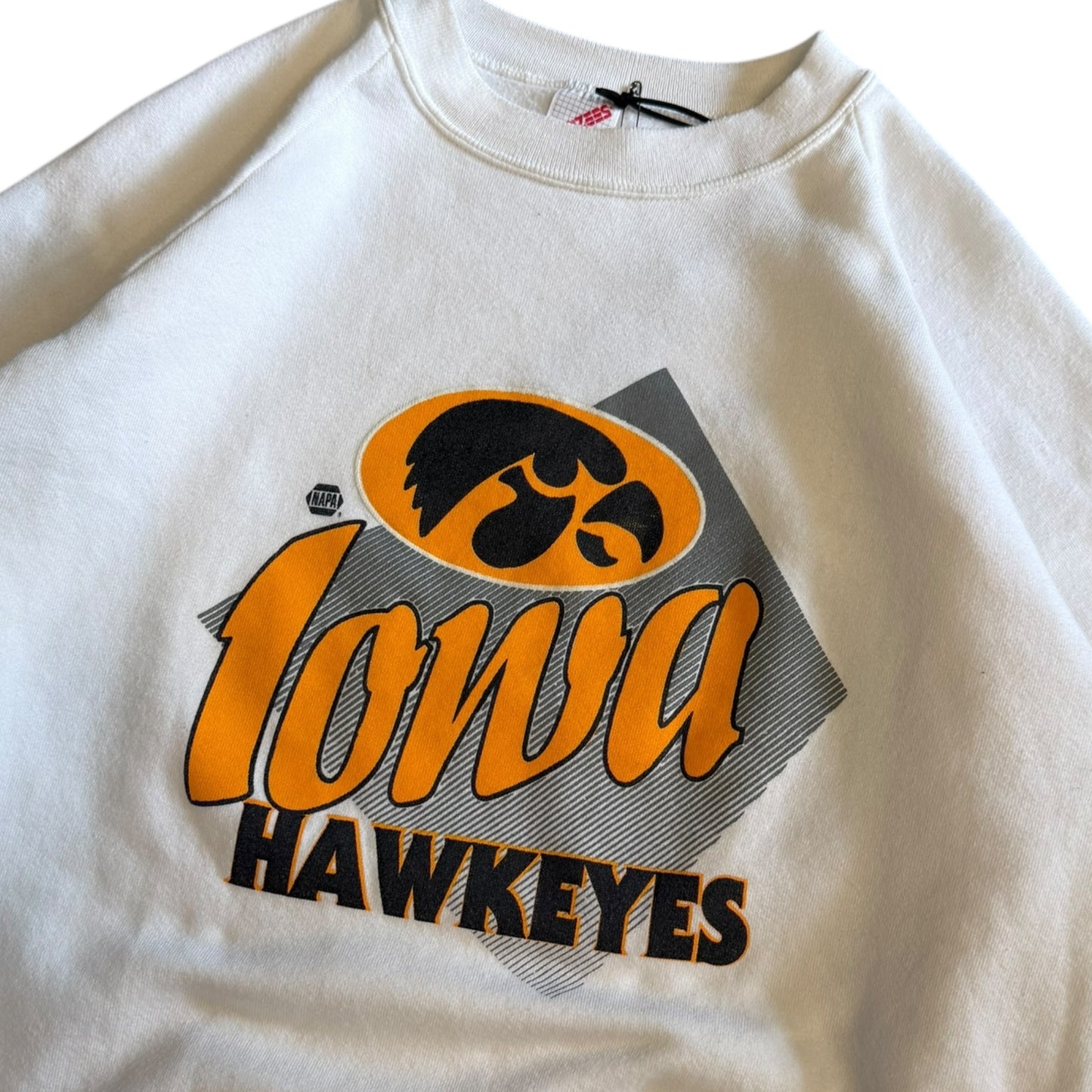 Vintage Iowa Raglan Cut Logo Sweatshirt