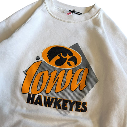 Vintage Iowa Raglan Cut Logo Sweatshirt