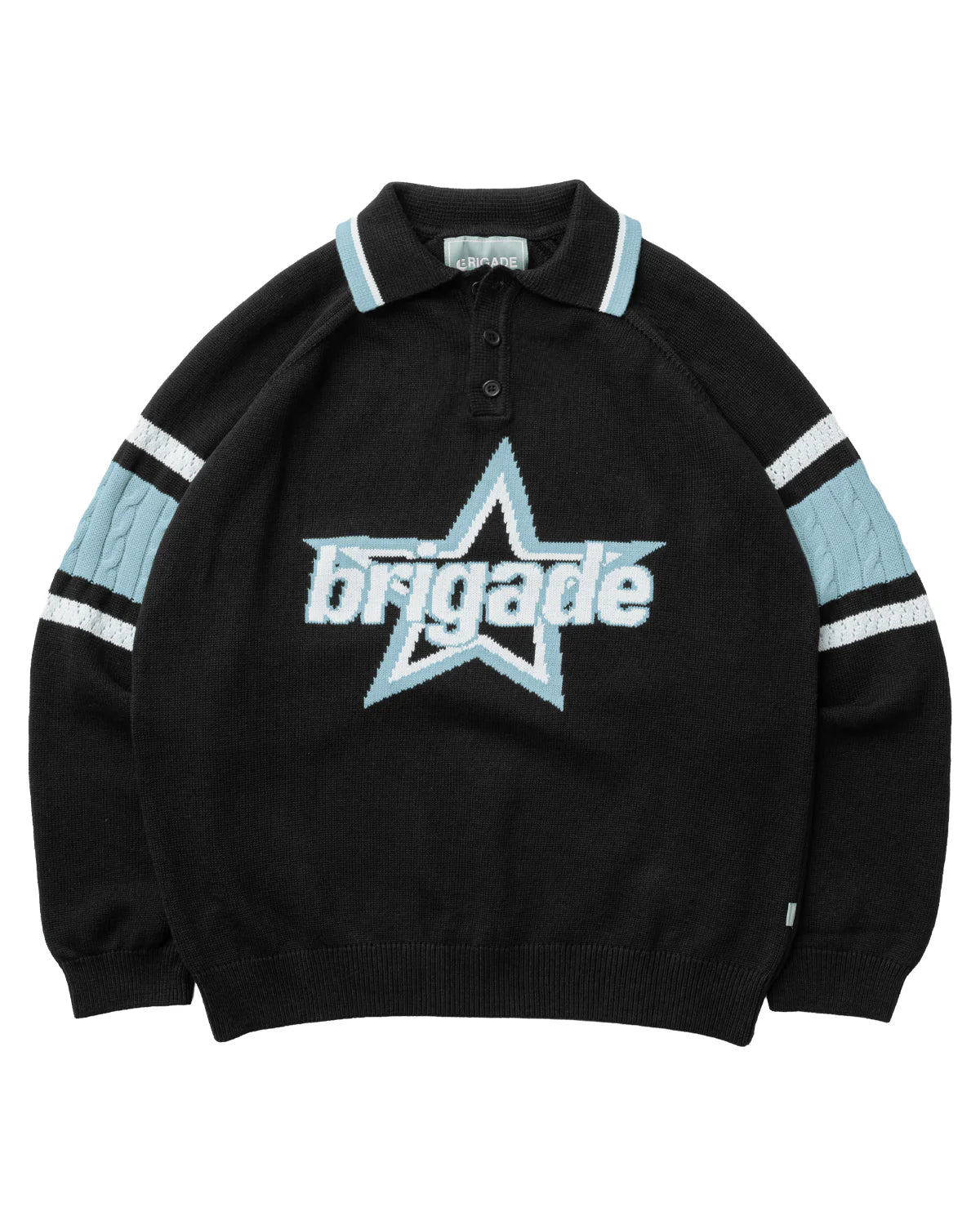 Brigade - Star Logo Knitted Rugby (Black)