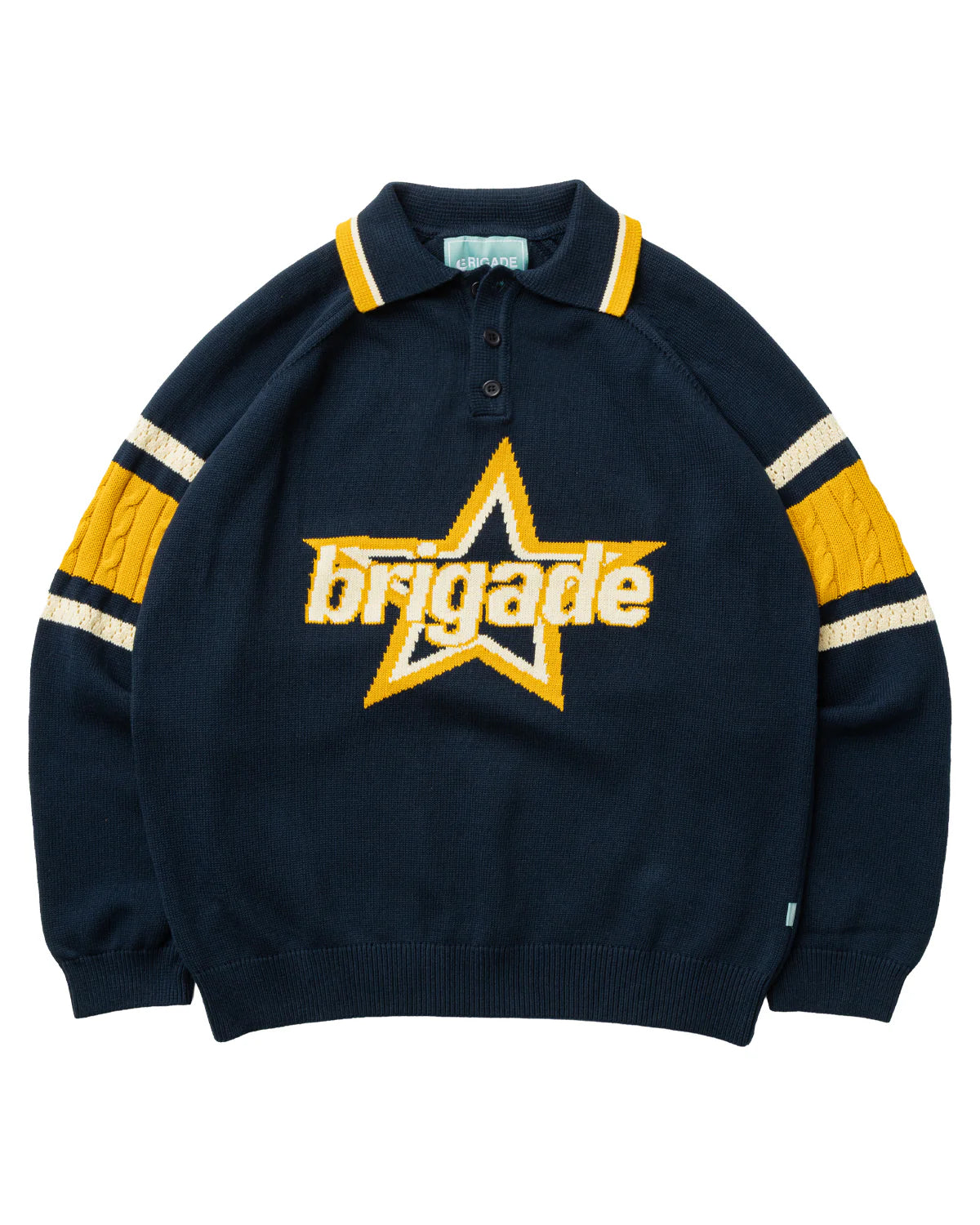 Brigade - Star Logo Knitted Rugby (Navy)