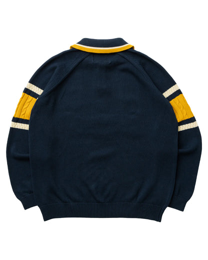 Brigade - Star Logo Knitted Rugby (Navy)