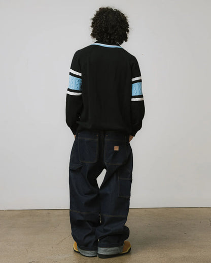 Brigade - Star Logo Knitted Rugby (Navy)