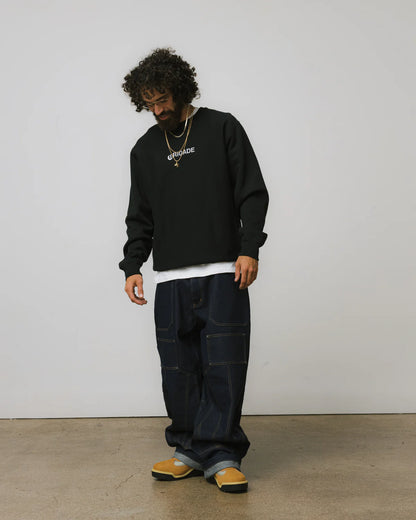 Brigade - Simple Logo Crewneck (Navy)