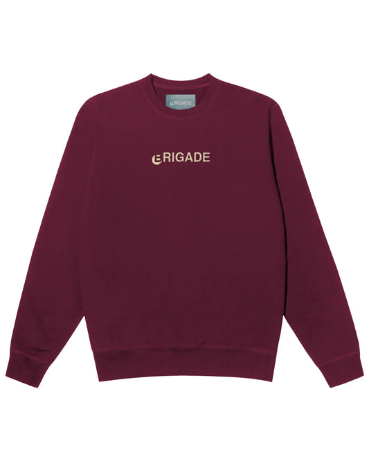 Brigade - Simple Logo Crewneck (Burgundy)