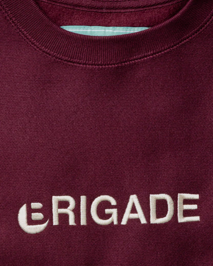 Brigade - Simple Logo Crewneck (Burgundy)