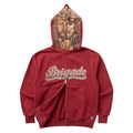 Brigade - Jesus Piece Full Zip Hoodie (Burgundy)
