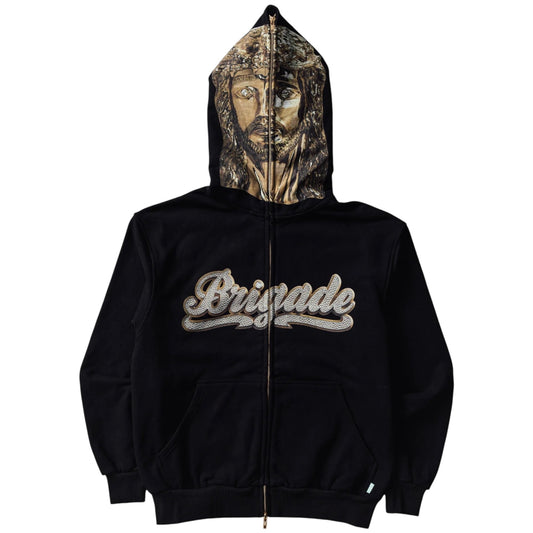 Brigade - Jesus Piece Full Zip Hoodie (Black)