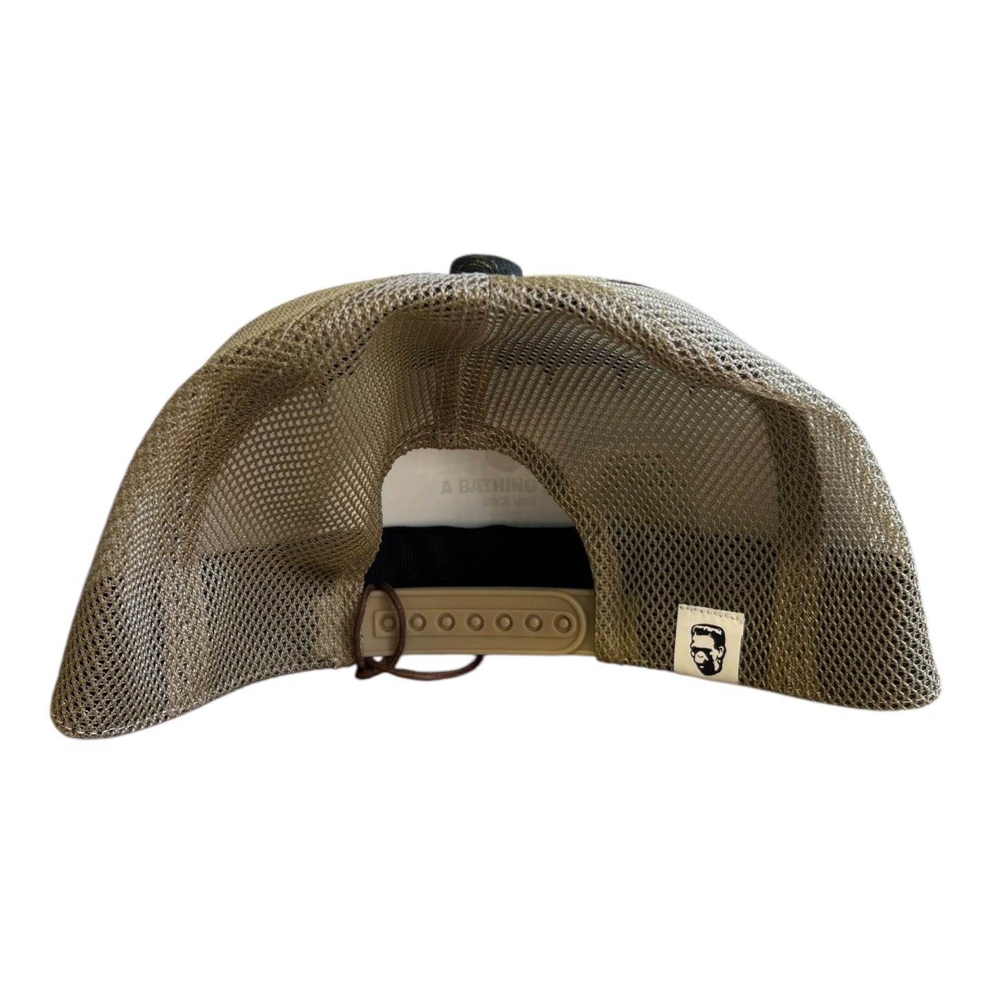 A Bathing Ape 1st Camo Shark Trucker Hat Yellow