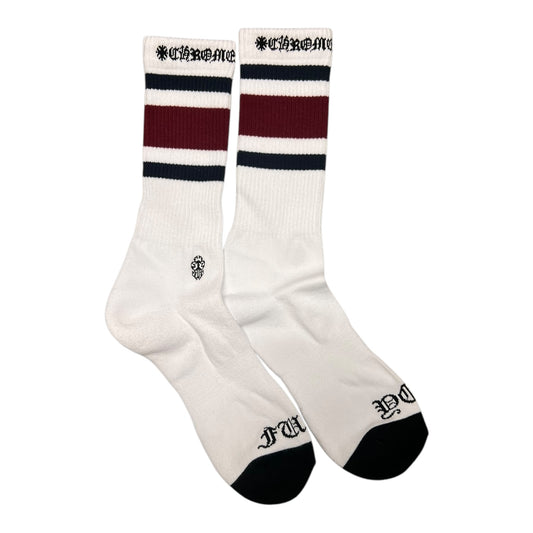 Chrome Hearts Fuck You Sport Socks Navy/Burgundy