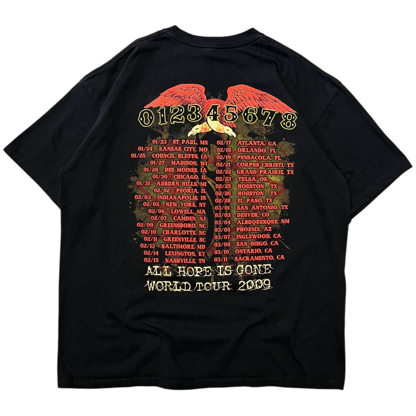 Y2K Slipknot All Hope Is Gone Iowa Flag Tour T Shirt