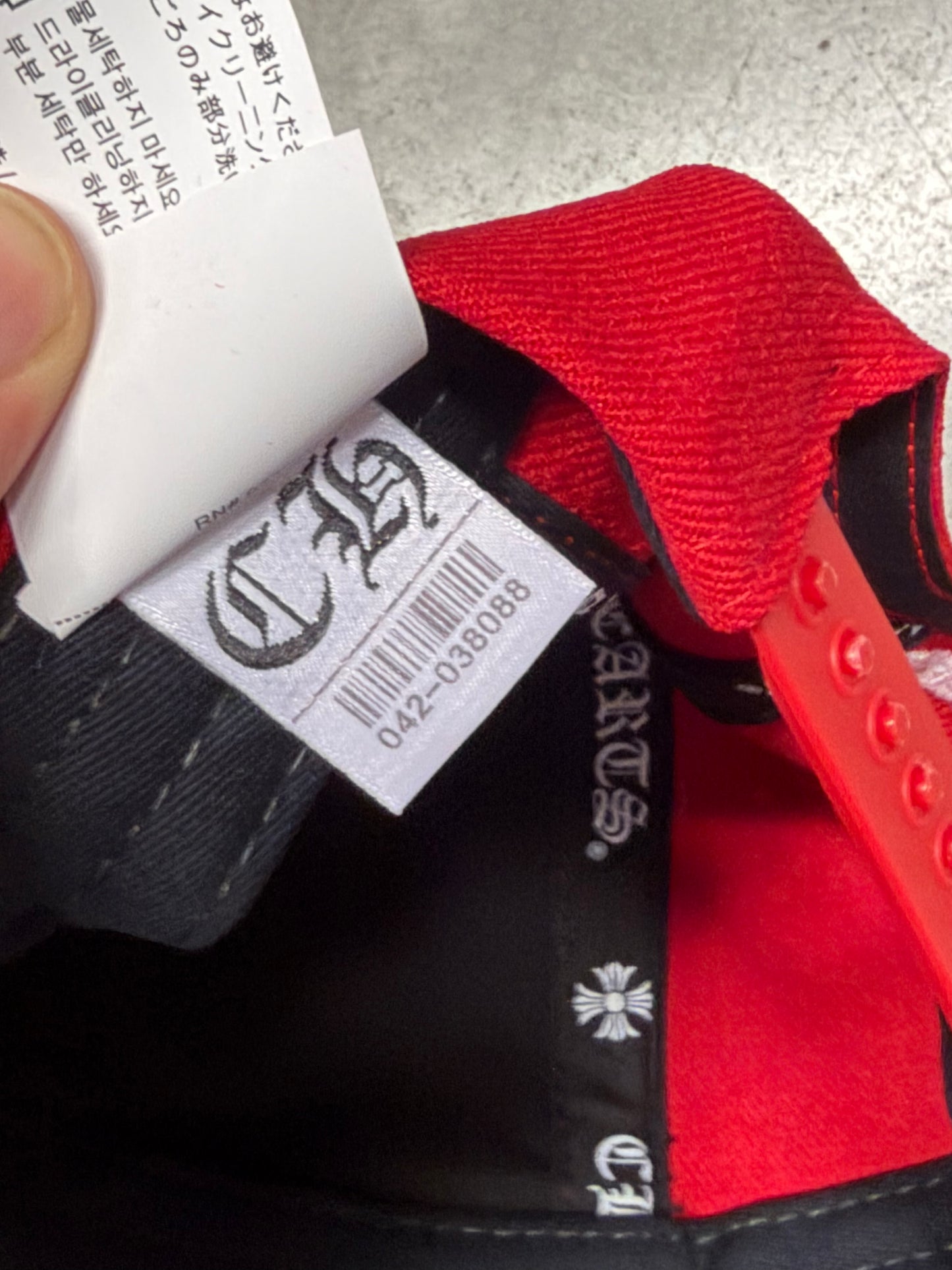 Chrome Hearts Baseball Snapback Hat - Red