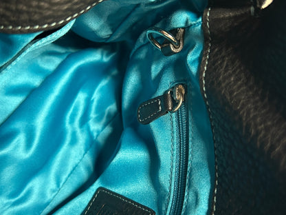 2006 Coach 8A38 Chelsea Pebbled Leather Turnlock Hobo Shoulder Handbag