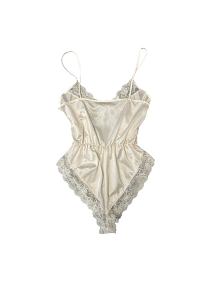 Women’s Vintage Cream Lace Teddy