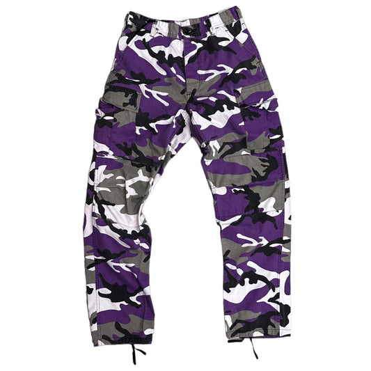 Purple Camo Cargo Pants